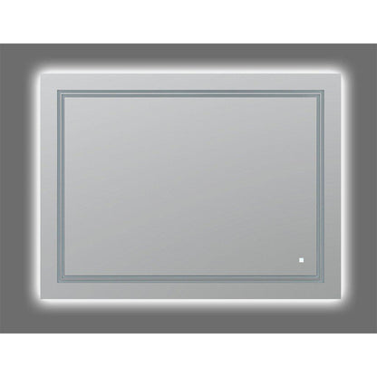 Aquadom SOHO 48" x 36" Rectangular Ultra-Slim Frame LED Lighted Bathroom Mirror With Defogger - S-4836-N