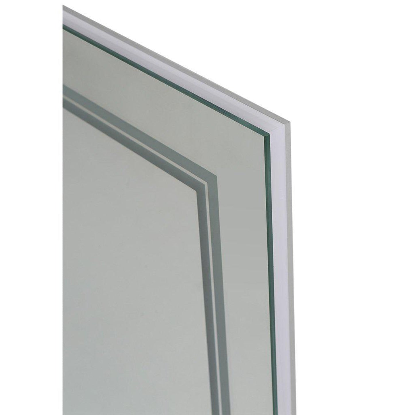 Aquadom SOHO 48" x 36" Rectangular Ultra-Slim Frame LED Lighted Bathroom Mirror With Defogger - S-4836-N