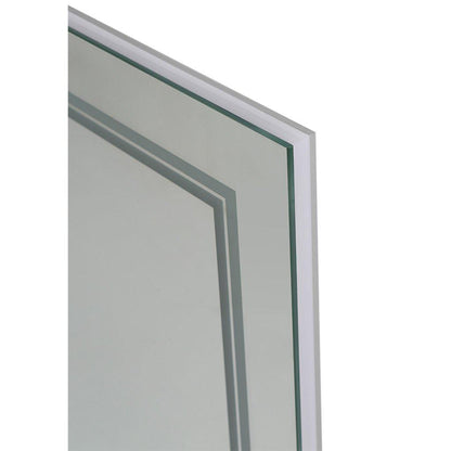 Aquadom SOHO 48" x 36" Rectangular Ultra-Slim Frame LED Lighted Bathroom Mirror With Defogger - S-4836-N
