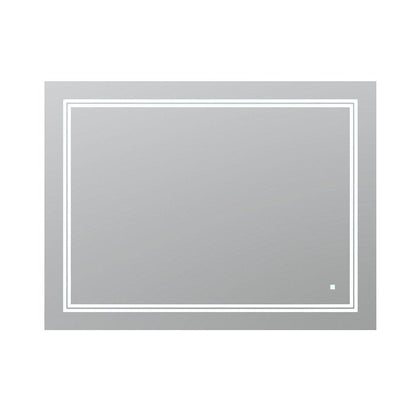 Aquadom SOHO 48" x 36" Rectangular Ultra-Slim Frame LED Lighted Bathroom Mirror With Defogger - S-4836-N