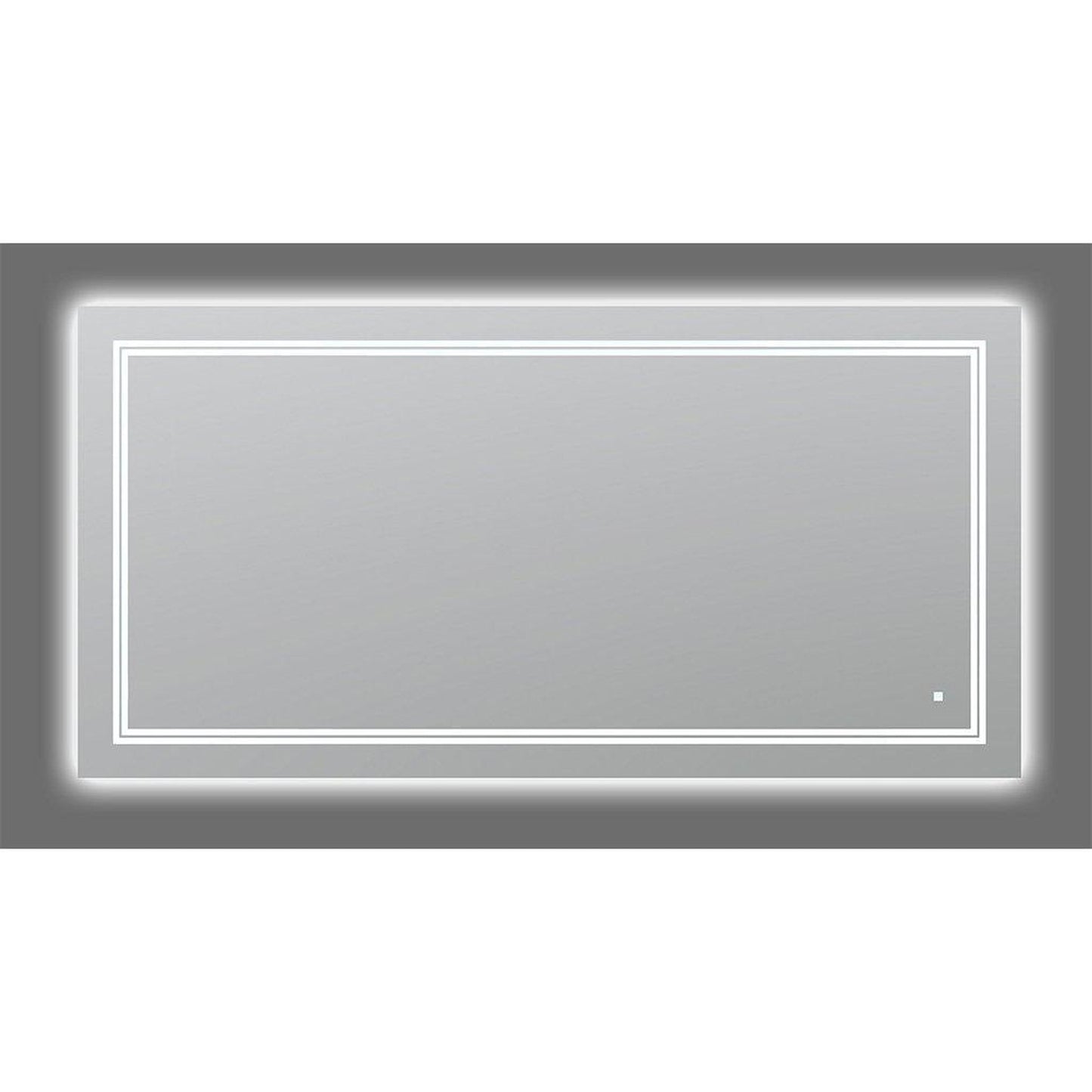 Aquadom SOHO 60" x 30" Rectangular Ultra-Slim Frame LED Lighted Bathroom Mirror With Defogger - S-6030-N