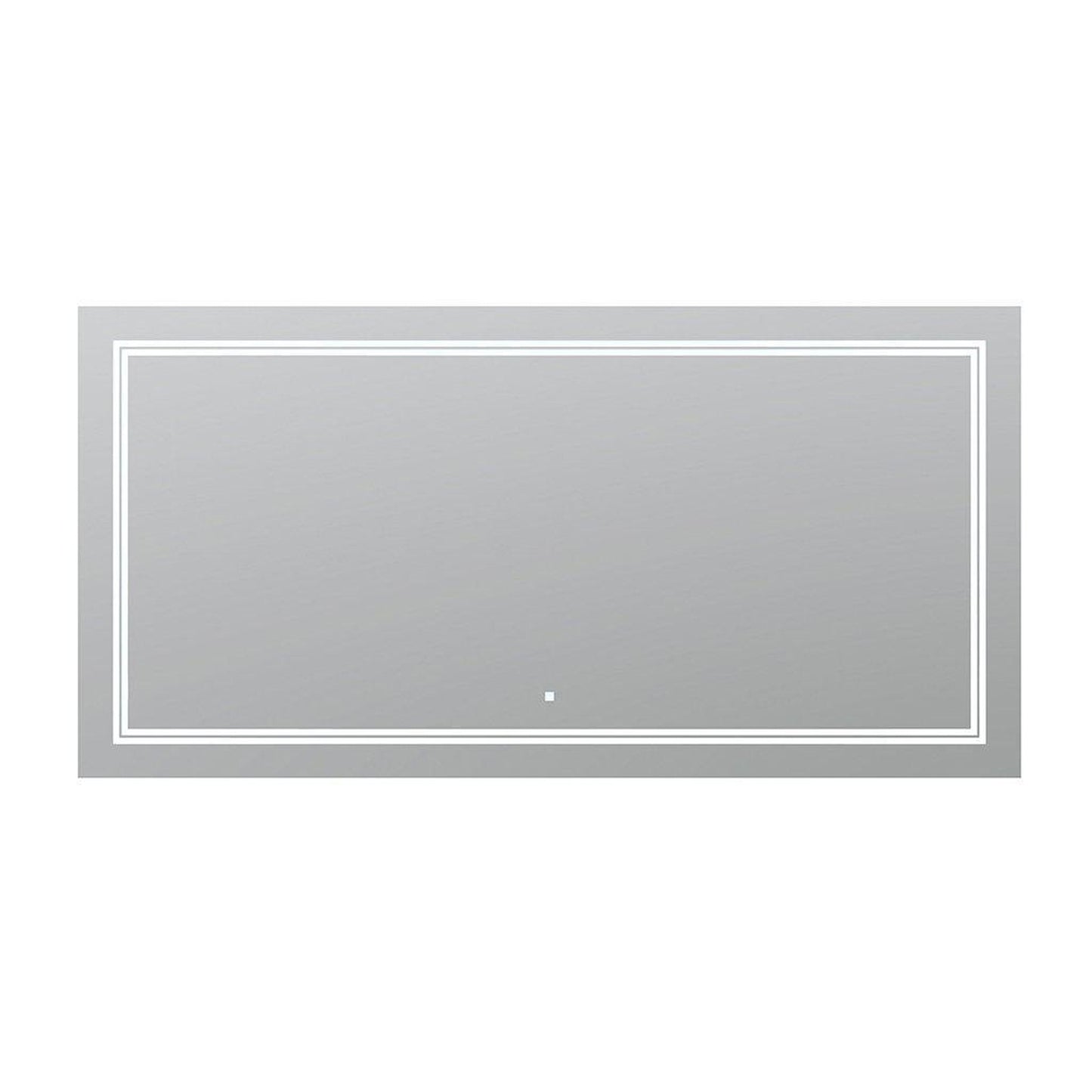 Aquadom SOHO 60" x 30" Rectangular Ultra-Slim Frame LED Lighted Bathroom Mirror With Defogger - S-6030-N