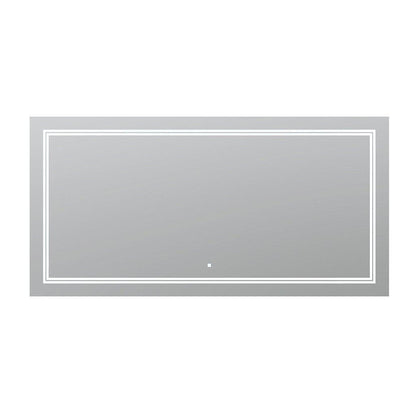 Aquadom SOHO 60" x 30" Rectangular Ultra-Slim Frame LED Lighted Bathroom Mirror With Defogger - S-6030-N