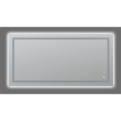 Aquadom SOHO 60" x 30" Rectangular Ultra-Slim Frame LED Lighted Bathroom Mirror With Defogger - S-6030-N