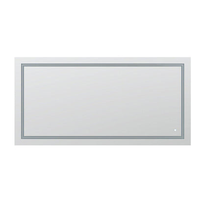 Aquadom SOHO 60" x 30" Rectangular Ultra-Slim Frame LED Lighted Bathroom Mirror With Defogger - S-6030-N