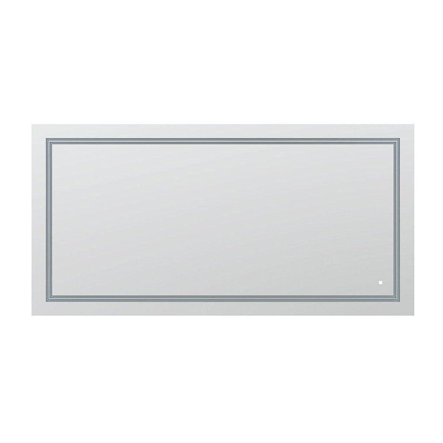 Aquadom SOHO 60" x 30" Rectangular Ultra-Slim Frame LED Lighted Bathroom Mirror With Defogger - S-6030-N