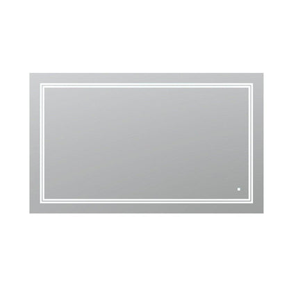 Aquadom SOHO 60" x 36" Rectangular Ultra-Slim Frame LED Lighted Bathroom Mirror With Defogger - S-6036-N
