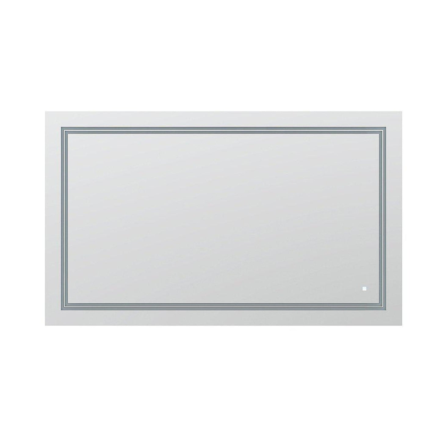 Aquadom SOHO 60" x 36" Rectangular Ultra-Slim Frame LED Lighted Bathroom Mirror With Defogger - S-6036-N