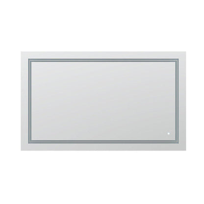 Aquadom SOHO 60" x 36" Rectangular Ultra-Slim Frame LED Lighted Bathroom Mirror With Defogger - S-6036-N