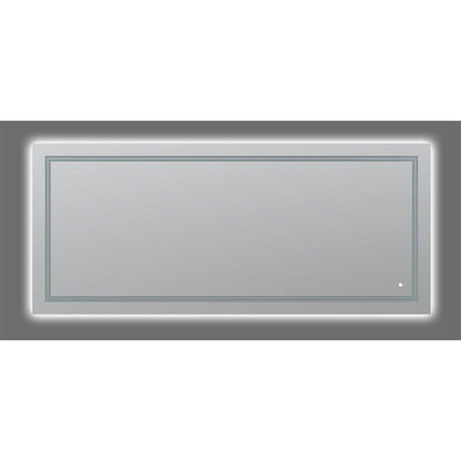 Aquadom SOHO 84" x 36" Rectangular Ultra-Slim Frame LED Lighted Bathroom Mirror With Defogger -= S-8436-N