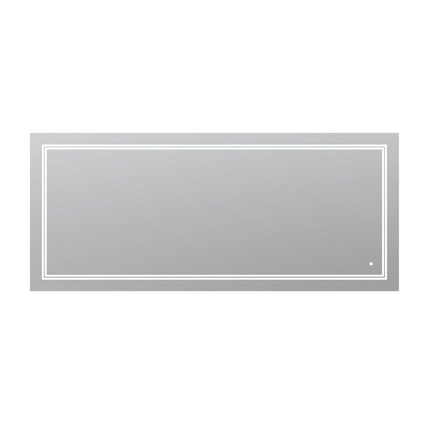 Aquadom SOHO 84" x 36" Rectangular Ultra-Slim Frame LED Lighted Bathroom Mirror With Defogger -= S-8436-N
