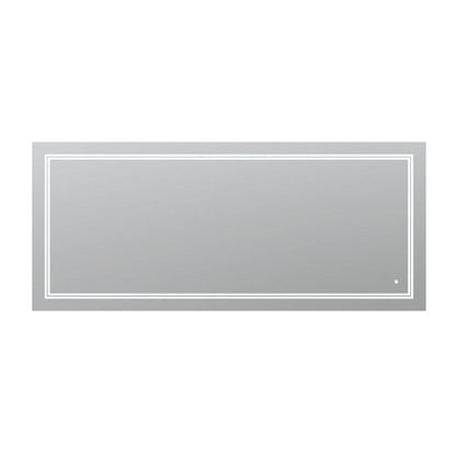 Aquadom SOHO 84" x 36" Rectangular Ultra-Slim Frame LED Lighted Bathroom Mirror With Defogger -= S-8436-N