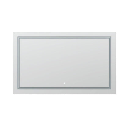 Aquadom SOHO 96" x 36" Rectangle Ultra-Slim Frame LED Lighted Bathroom Mirror With Defogger - S-9636-N