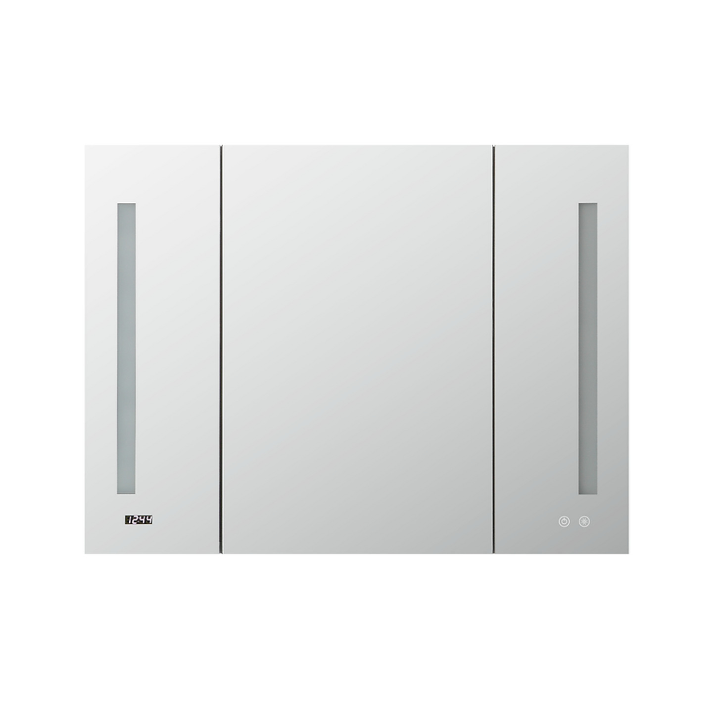 Aquadom Signature Royale 48" x 30" Triple-Door LED Lighted Medicine Cabinet With Defogger, Integrated LED 3X Magnifying Mirror and Electrical Outlet With USB - SR3-4830-N