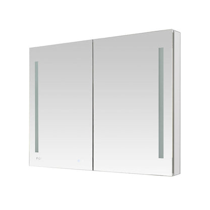 Aquadom Signature Royale 48" x 36" LED Lighted Medicine Cabinet With Defogger, Integrated LED 3X Magnifying Mirror and Electrical Outlet With USB - SR-4836-N