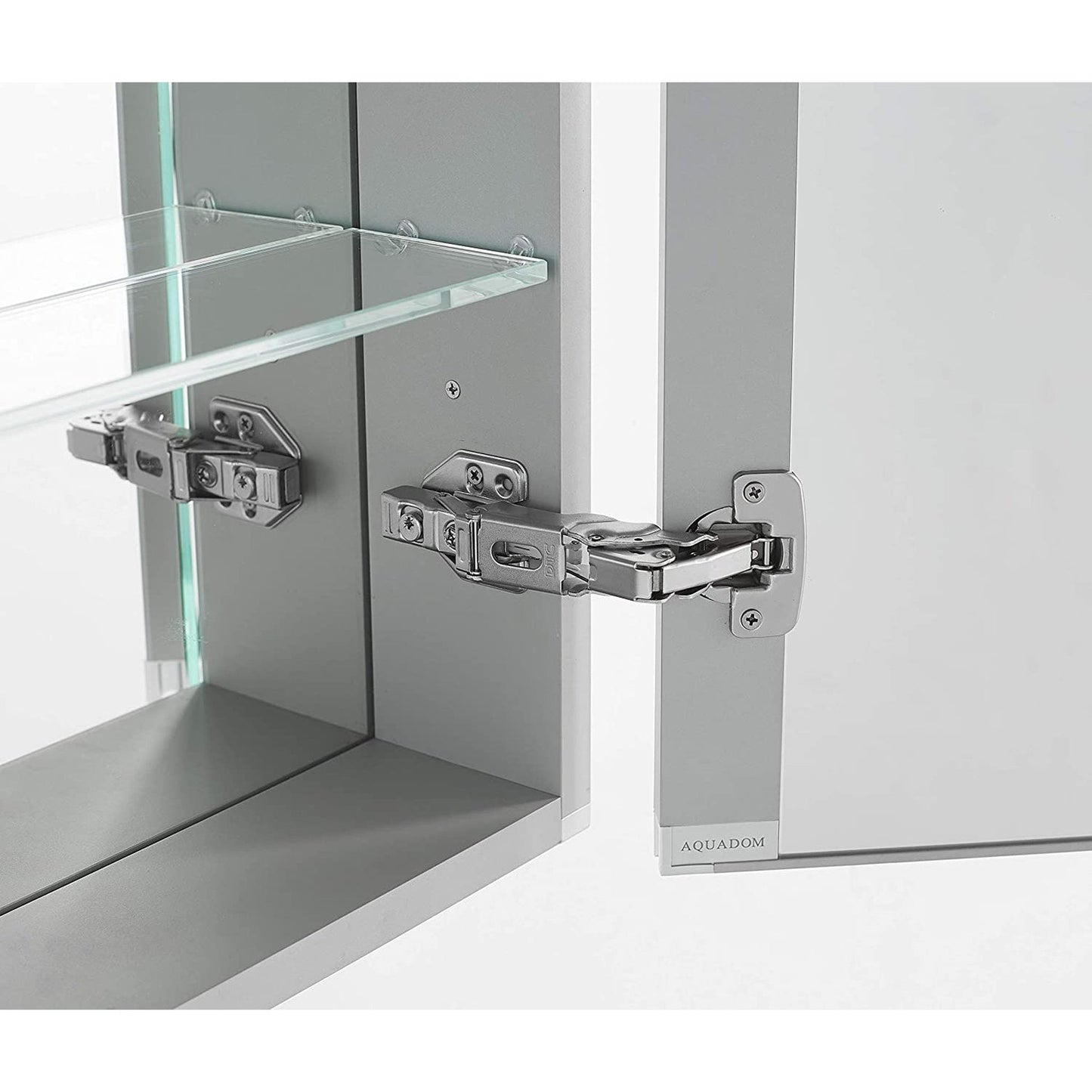Aquadom Signature Royale Bi-View 30" x 40" Rectangular Medicine Cabinet With Lighting, Defogger, Integrated LED 3X Magnifying Mirror And Electrical Outlet with USB - SR-3040