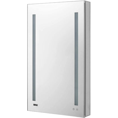 Aquadom Signature Royale Single View 24" x 40" Rectangular Right Hinged Medicine Cabinet With Lighting, Defogger, Integrated LED 3X Magnifying Mirror And Electrical Outlet with USB - SR-2440R-N