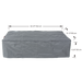 Athens Fire Table Cover Dimensions