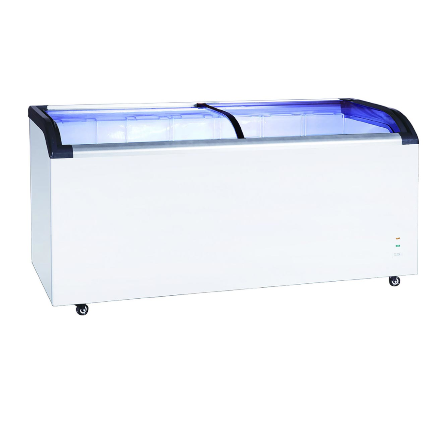 Adcraft BDCF-19-CG Black Diamond Sliding Glass Door Chest Freezer 19.2 Cu. Ft. - BDCF-19-CG