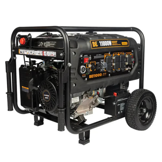 BE Power Equipment 11,000 PEAK WATT ELECTRIC OPEN FRAME GENERATOR - PowerGen USA