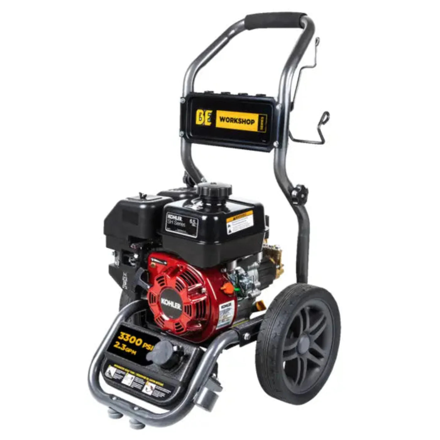 BE Power 3,300 PSI - 2.3 GPM Gas Pressure Washer with Kohler SH270 engine and AR Axial Pump - PowerGen USA - BE3365KA