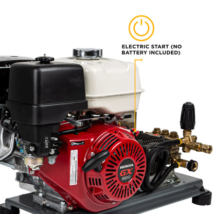 3,200 PSI 5.5 GPM Truck Mount Cold Water Gas Pressure Washer with Honda GX390 Engine and CP Belt Drive Triplex Pump - B3213HTBAS