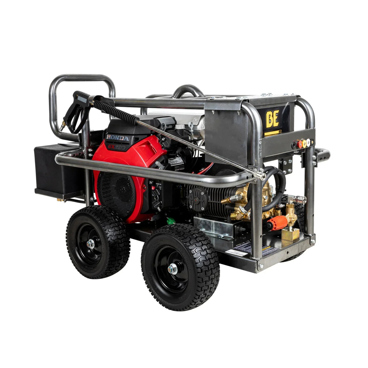 BE Power Equipment 5,000 PSI 5.0 GPM Cold Water Gas Pressure Washer - PE-5024HWEBCOM