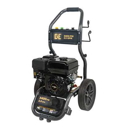Be Power Equipment BE POWER 3,400 PSI 2.5 GPM Cold Water Gas Pressure Washer - BE3475PX