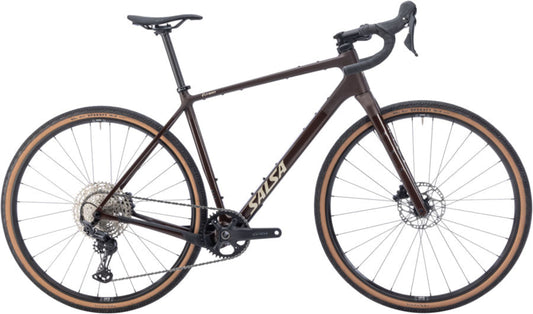 NEW Salsa Flyway C GRX 610 12 Gravel / All-Road Bike - 700c, Carbon, Dark Umber, X-Small - 210000073846