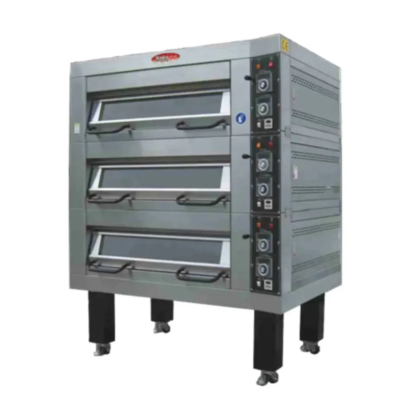 BakeMax 55" Triple Deck Electric Oven, Accommodates (6) 18" X 26" Pans, 220/60/1 - BMDDD03