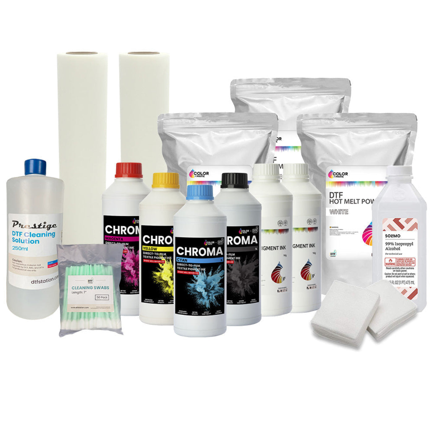 DTF Station Bundle with Chroma Inks - 17.7" Quick Glide Roll - BNDL-DTFS-SPLY-CPC-16R