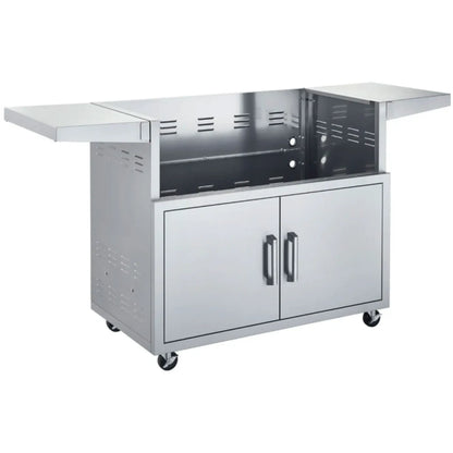 Broilmaster 40-Inch 5-Burner Premium Propane Gas Grill and Grill Cart in Stainless Steel - AP2-BSB405P