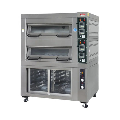 BakeMax 47" Two Deck Electric Oven, Accommodates (2) 18" X 26" Pans, 220/60/3 - BMSD002
