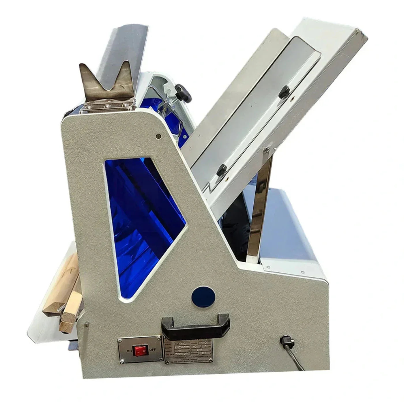 BakeMax  30" Gravity Feed Bread Slicer, Countertop, 15" Max Loaf Length, 110/60/1 -