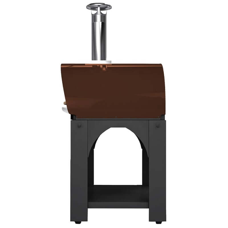 Belforno Copper Portable Medio Wood-Fired Pizza Oven Side VIew