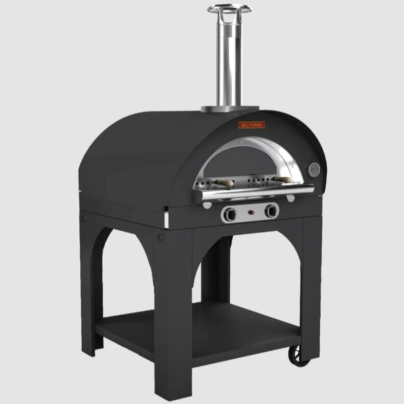 Belforno Portable Grande Gas-Fired Pizza Oven - Black