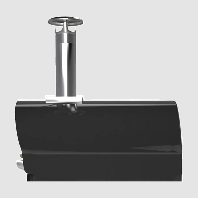 Belforno Countertop Grande Gas-Fired Pizza Oven-Black Side