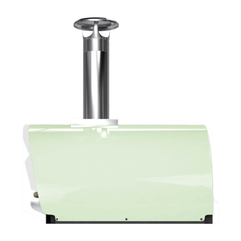 Belforno Countertop Medio Gas-Fired Pizza Oven - Pistachio Side