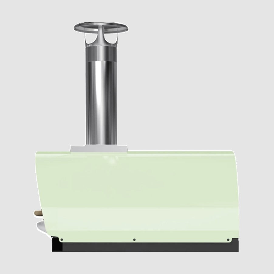 Belforno Countertop Piccolo Gas-Fired Pizza Oven - Pistachio Side