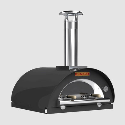 Belforno Countertop Piccolo Wood-Fired Pizza Oven - Black