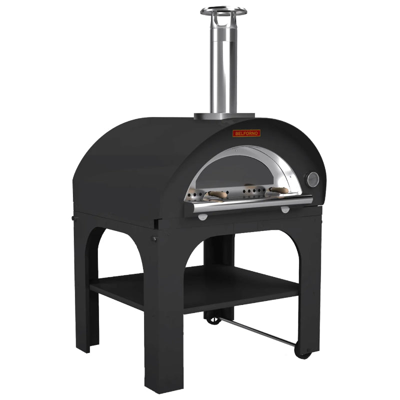 Belforno Portable Grande Wood-Fired Pizza Oven-Black