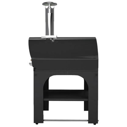 Belforno Portable Grande Wood-Fired Pizza Oven-Black Side