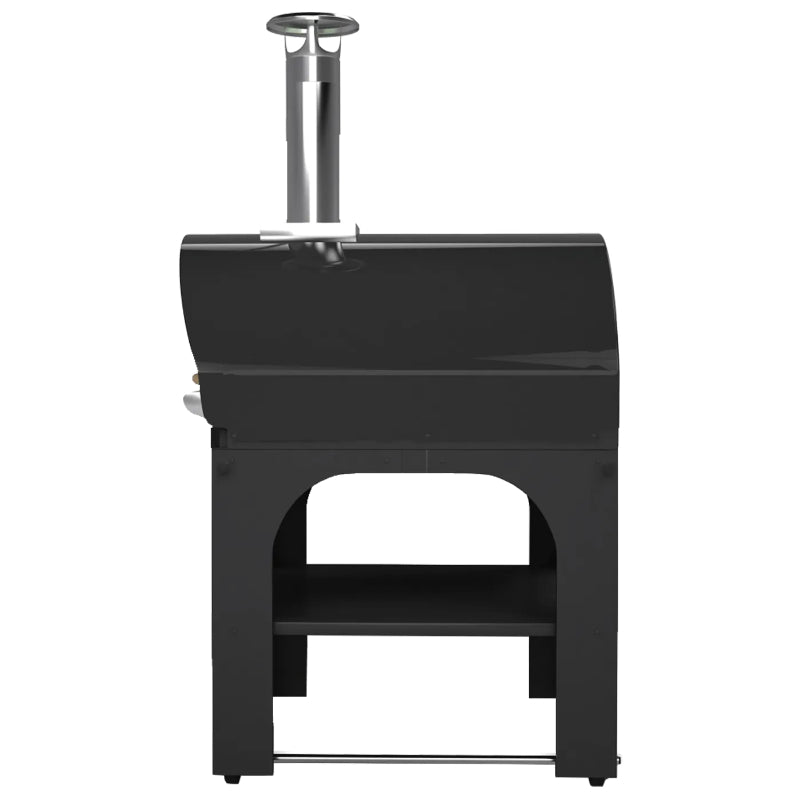 Belforno Portable Grande Wood-Fired Pizza Oven-Black Side