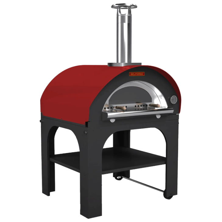 Belforno Portable Grande Wood-Fired Pizza Oven-Red