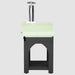 Belforno Portable Piccolo Gas-Fired Pizza Oven - Pistachio Side