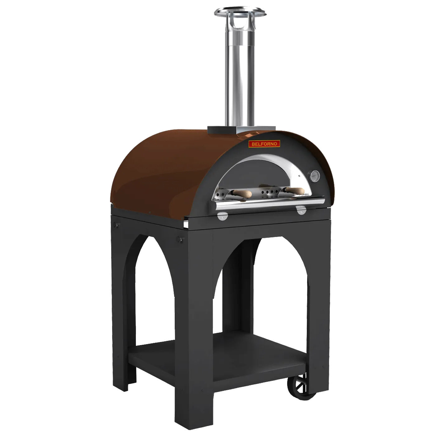 Belforno Portable Piccolo Wood-Fired Pizza Oven-Copper