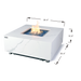 Bianco Fire Table Dimensions