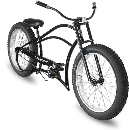 Tracer 26" Harman 1-Speed Classic Chopper Stretch Cruiser Fat Tire Bike