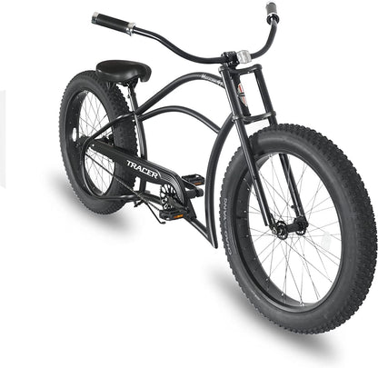 Tracer 26" Harman 1-Speed Classic Chopper Stretch Cruiser Fat Tire Bike
