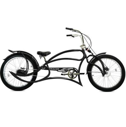 Tracer 26" Leopard Pro 3-Speed Vintage Stretch Beach Cruiser Bike - MB-LEOPARD 3i Pro-BL